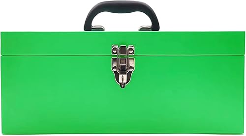 Caja de herramientas de metal portátil con bloqueo, caja de herramientas de metal, caja de herramientas, organizador de peaje, kit de herramientas