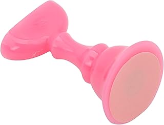 مجموعة حامل عرض الاظافر الصناعية لاطراف من الاكريليك بقاعدة فنية للتدريب على فن العارضين لون احمر وردي