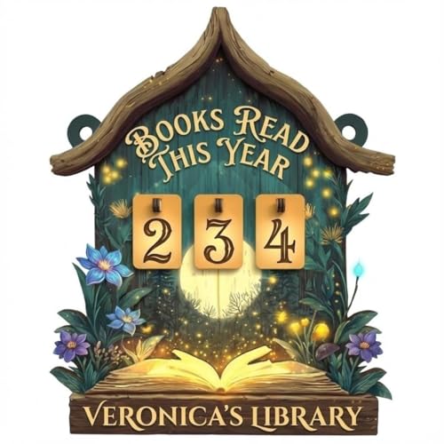 Personalized Books Read Tracker Sign 3D Wood Achievement Counter Reading