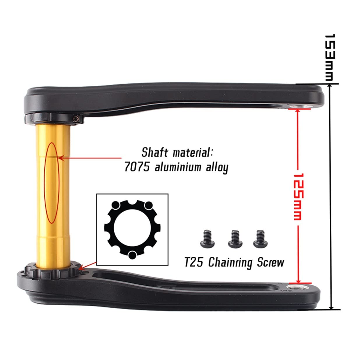 Rower szosowy GXP Hollow zintegrowany zestaw korbowy 165 mm 40 do 50T wąska szeroka pojedyncza tarcza łańcuchowa stop CNC lewa prawa para