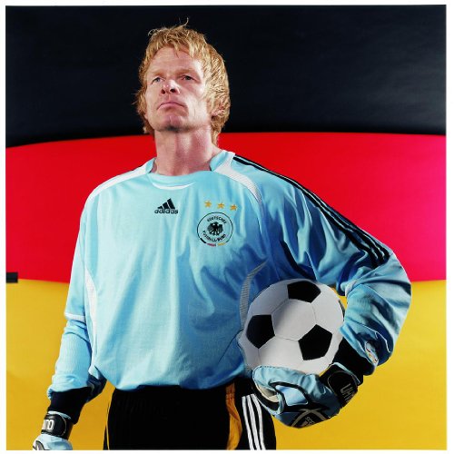 Monty Arts Oliver Kahn Poster by Silk Printing # Size About (35cm x 35cm, 14inch x 14inch) # Unique Gift # DD3321