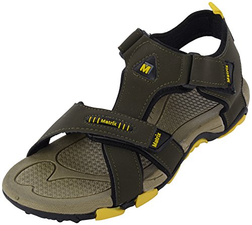 Buy Matrix Men's Synthetic Sandals Floaters (MSP 1465 mhd/Yellow