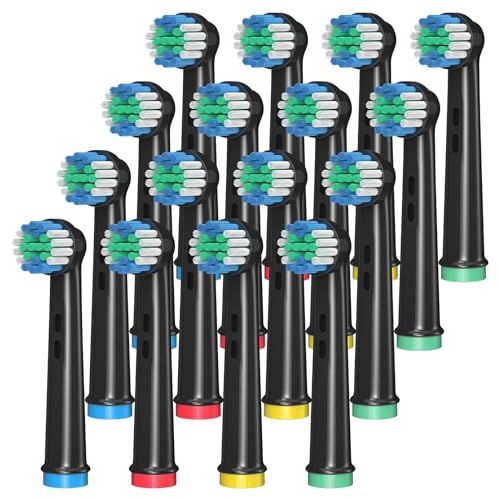 Cabezales Para Cepillo Oral B Eléctrico Paquete De 16 - Compatibles Con Cabezales Oral B Braun De Recambio Negro Cabezales Para Cepillo Oral B Eléctrico Paquete De 16 - Compatibles Con Cabezales Oral B Braun De Recambio Negro