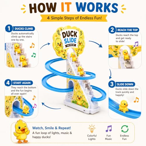 Image of Magicwand Learning Educational Blocks Bus for Toddlers with Push & Pull Function & Xylophone【3 Yrs & Up】【Pack of 1】【Multi-Colored】 (Duck Track Racer)