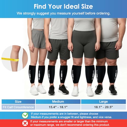 Image of ComfiTECH 2 Pack Shin Splint Ice Pack Wrap, Reusable Calf Leg Ice Sleeve, M | Flexible Gel Cold Pack, Arm Knee Elbow Ankle, Reusable Cold Brace for Muscle Relaxation, Post-Workout Recovery