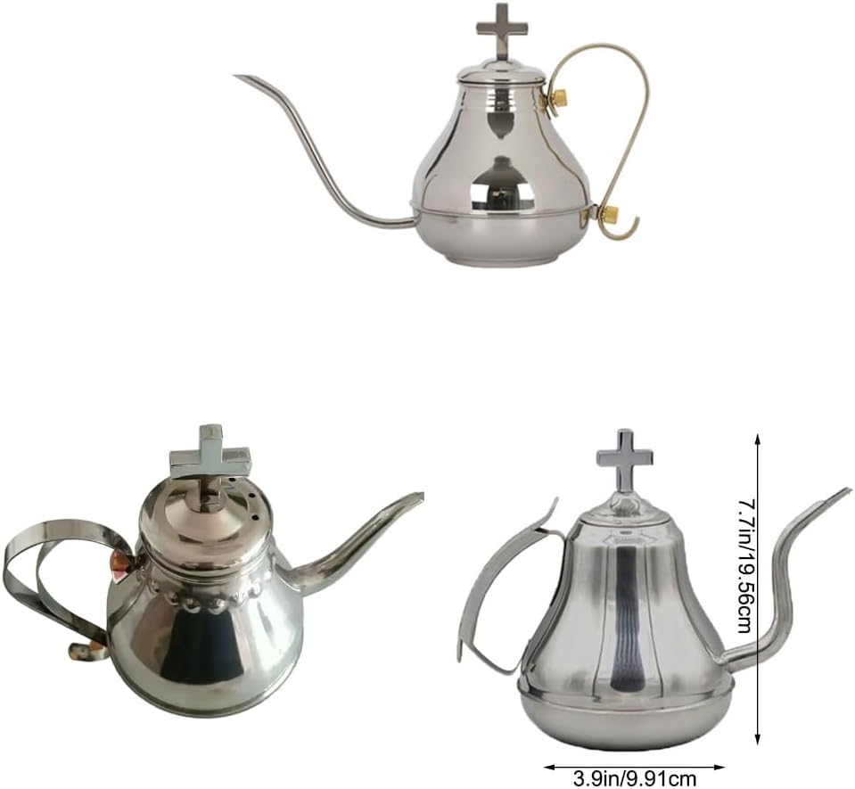 Communion Wine Dispenser Jugs Drinkware Stainless Steel Religious Pitcher