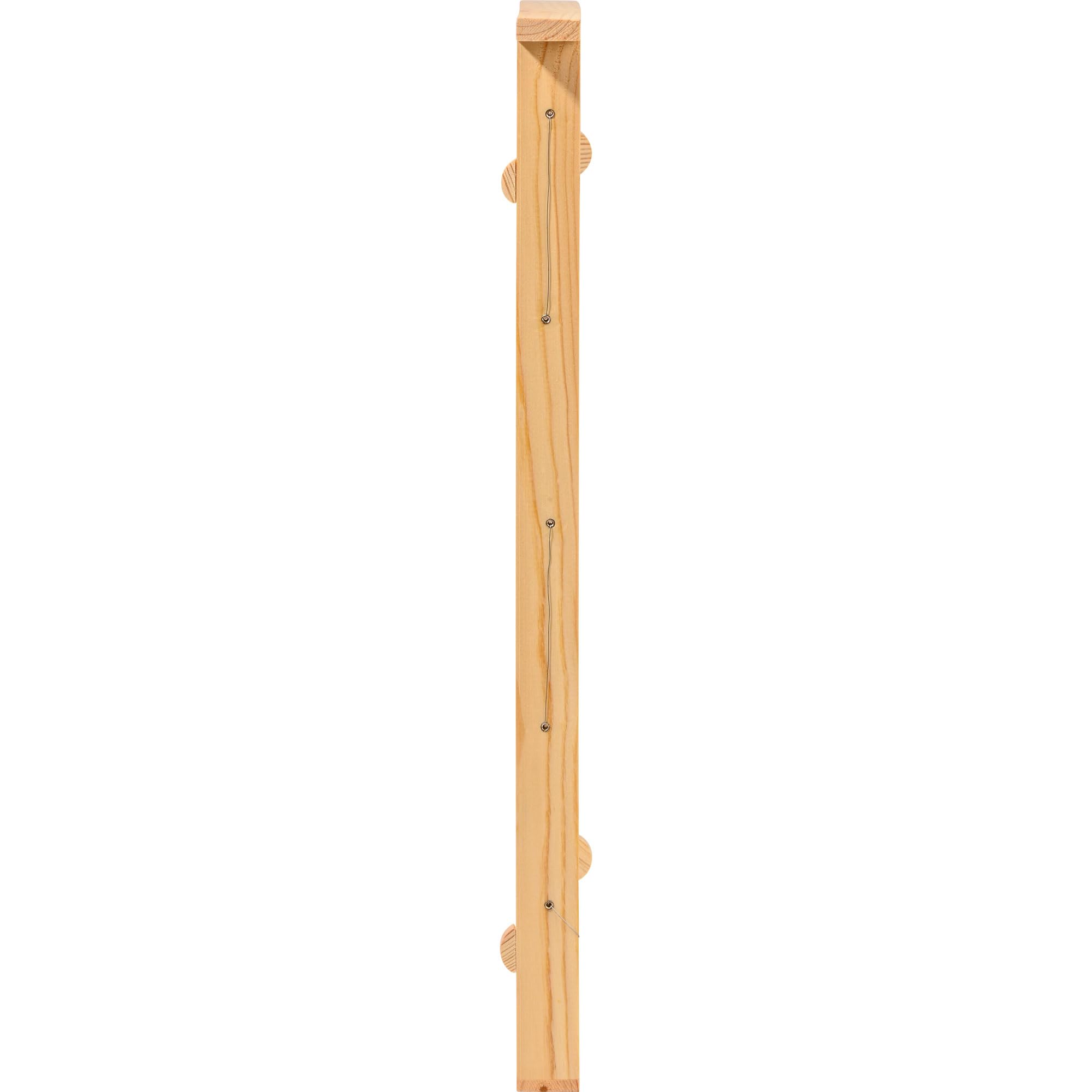 Luxus-Insektenhotels Holz-Rähmchen für Einraumbeute im 10er Set mit waagerechter Drahtung - Imkerei-Holz-Rahmen für Wabenbildung - Imker-Zubehör - 33 x 3 x 45 cm - Natur