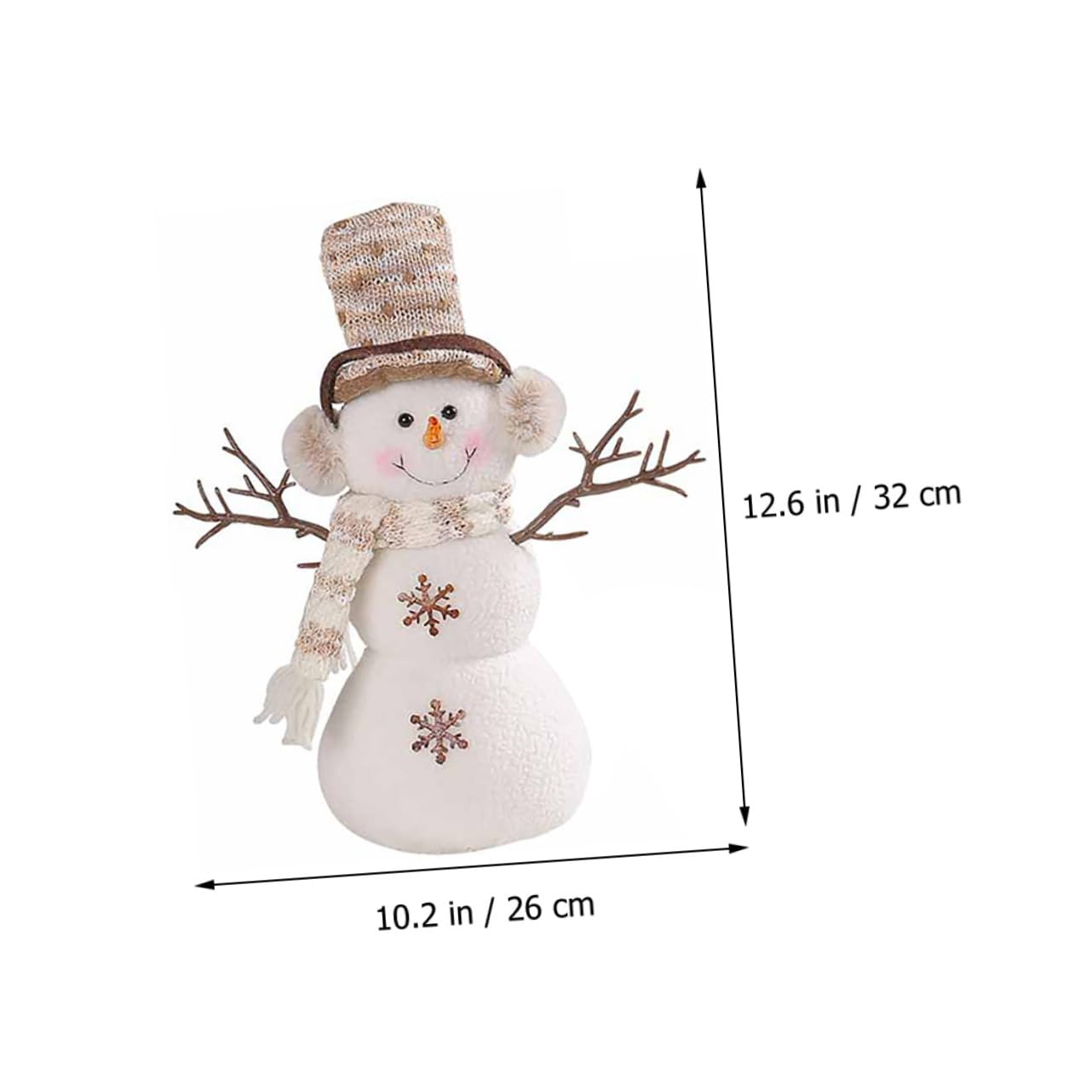 Didiseaon 2 Pezzi Bambola Pupazzo di Neve con Cappello Natalizio Albero Natale Christmas Tree Mini Albero di Natale da Tavolo la Finestra di aggrappa Decorazione Natalizia
