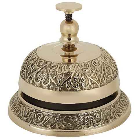 Zap Impex Antique Brass Desk Bell Cover