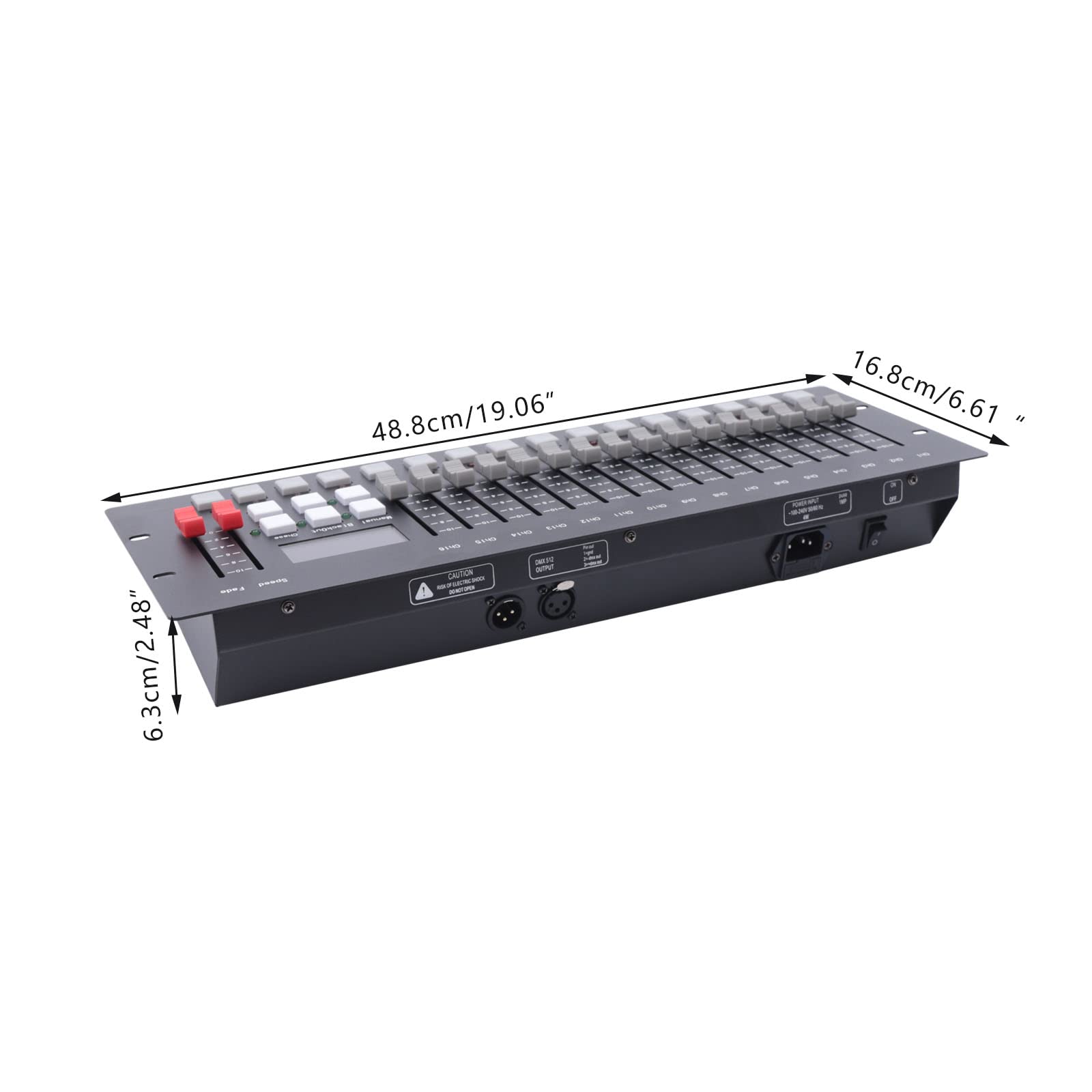 DMX Controller 256 per illuminazione palcoscenico, console luminosa per apparecchiature DJ, console DMX 256 CH mixer luce per luce effetto LED, controllo senza programmazione scena