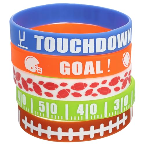 DIYEAH Pulsera De Silicona 30pcs Decorativa Para Equipo Deportiva Elegante Deportivo