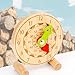 Aoyo Hölzerne Digitale Spielwaren, Zählerzählung Kinder Uhren Und Uhren(Color:Holz)