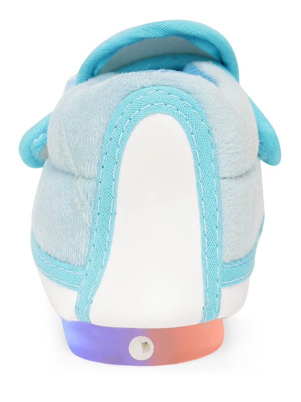 CHIU Led Chu-Chu Fur Blue Shoes with Double Strap for Baby Boys & Baby Girls (for 12-15 Months, 15-18 Months, 18-21 Months, 21-24 Months) 6 51BmyLOojFL