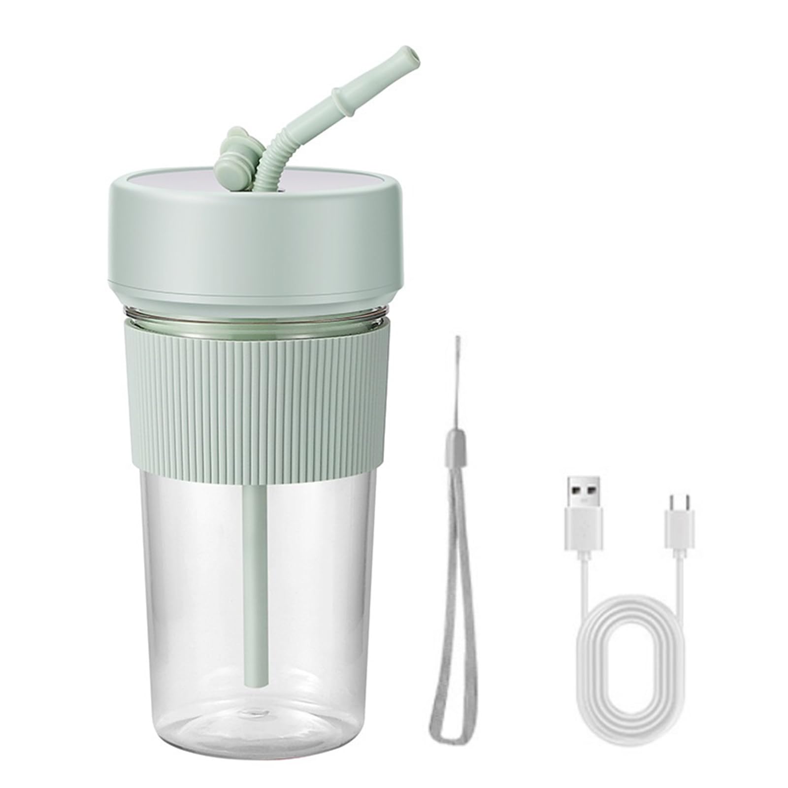 Mekalero Portable Juicer Cup Portable Blender with Straw Fruit Juicer Fruit Mixer Electric Shake Cup Cute Blender for Travel Electric