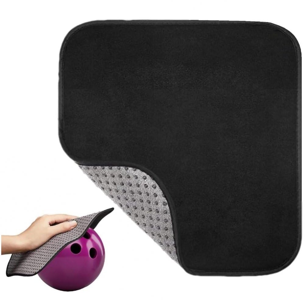Serviette Microfibre Pour Boule De Bowling Quzente – Anti-dérapant, EZ-Grip, Nettoie Huile Et Saleté – 20,5x25,5 Cm