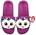 Ty - TY95606 - Claquettes Peluche à sequins Moonlight le hibou - Pointure 30