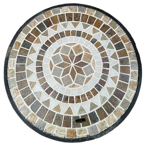 Arqueta 60x60 con Tapa, Tapa Desague Terraza, Marco de Hierro Fundido y Tapa de Registro de Piedra, Diseño Invisible de Ajuste al Ras