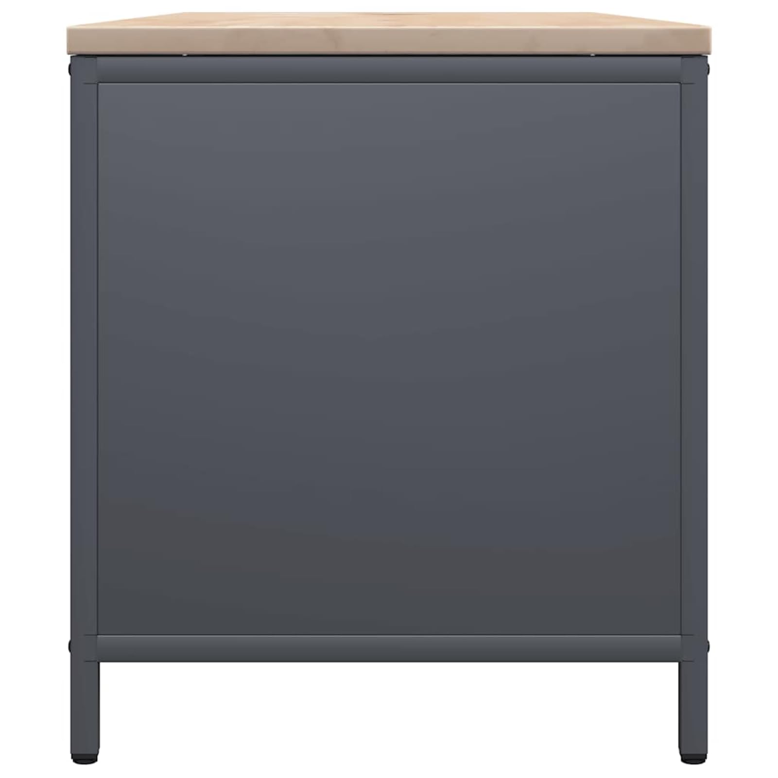 Brennholzregal Kaminholzregal mit massiver Kiefernholzplatte Anthrazit 100,5x35,5x40 cm – robust, stapelbar & trocknungsoptimiert für Kamin, Ofen & Wohnzimmer