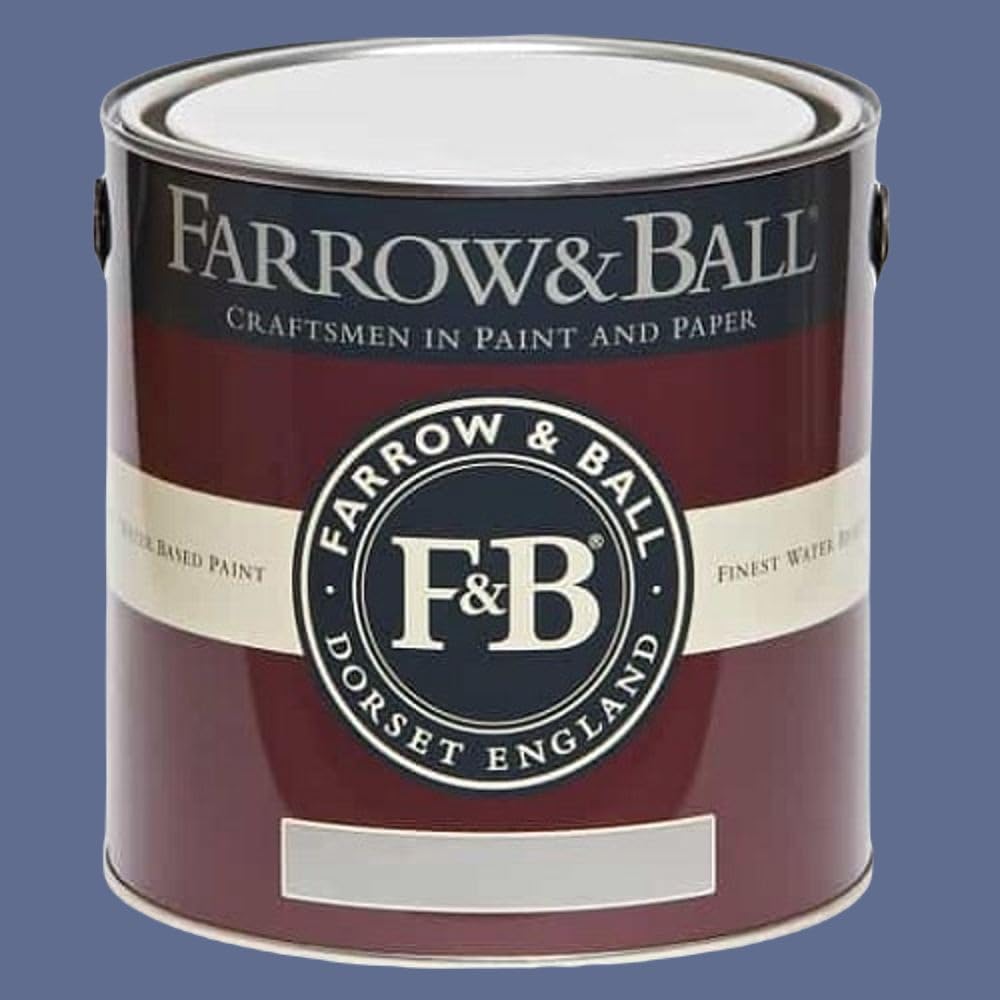 Paint Stop Mixed Colour Farrow & Ball Flat Eggshell 220 Pitch Blue 2.5L
