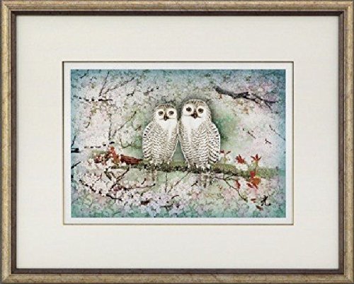 Amazon.co.jp: 北光修『福』彫金パネル 風景画 動物画 鳥 ふくろう 梟