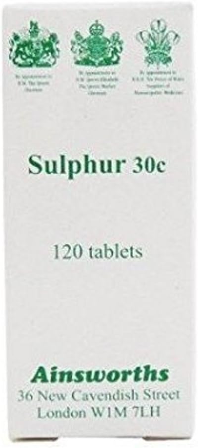 30C Sulphur Homoeopathic Remedy - Pack of 120 Tablets