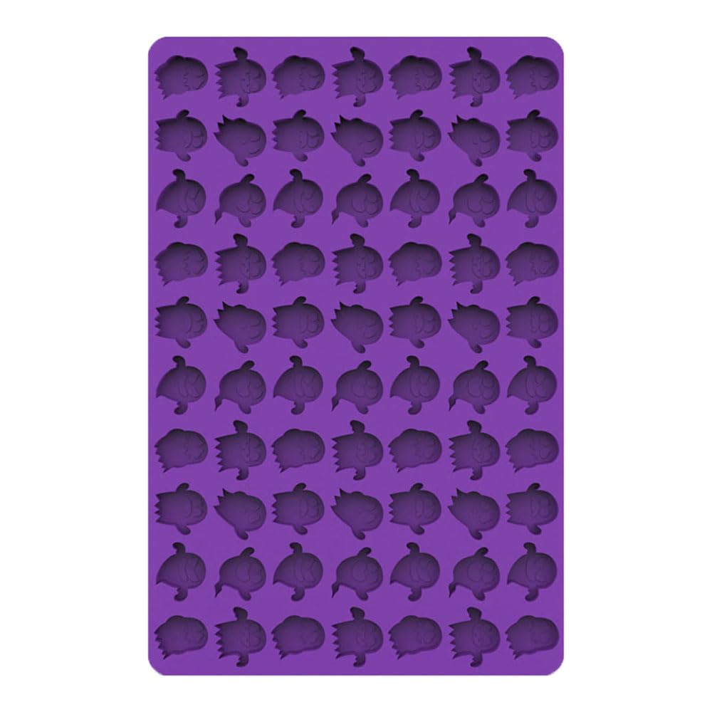 Ghost Shape Chocolate Mould Mini Candy Ice Cube Trays Jelly Moulds Ice Cube Candy Moulds Chocolate Silicone Mold for Kids Cake Cupcake Decorations Candy Chocolate Baking Molds for Christmas Halloween