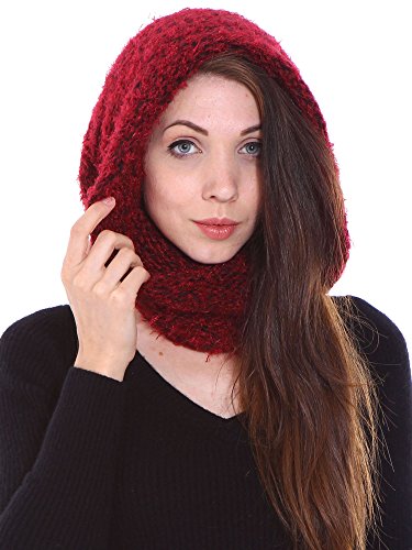 Simplicity Women's Winter Knit Fuzzy Neck Warmer/Infinity Scarf, Cap/Scarf 1