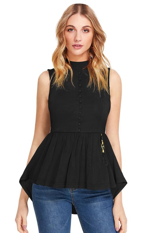 Image of Trendy Casual Women's Short Kurti | Round Neck | Stitched | Cotton Blend Design No Rimzim1