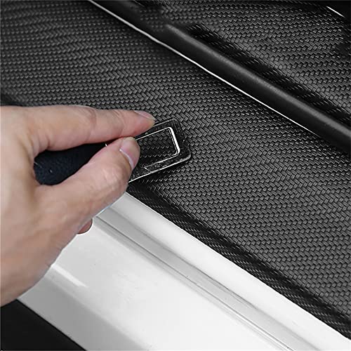 4 Pezzi Fibra di Carbonio Protezione del Auto