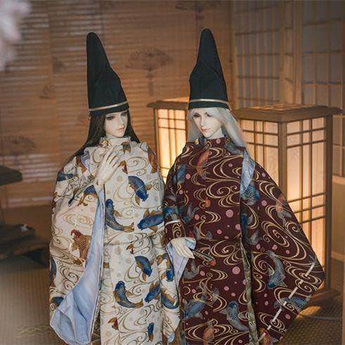WY69 BJD　ドール衣装　狩衣 指貫　人形服　5点セット ハンドメイド Amazon.co.jp: WY69 BJD ドール衣装 狩衣 指貫 人形服 5点セット
