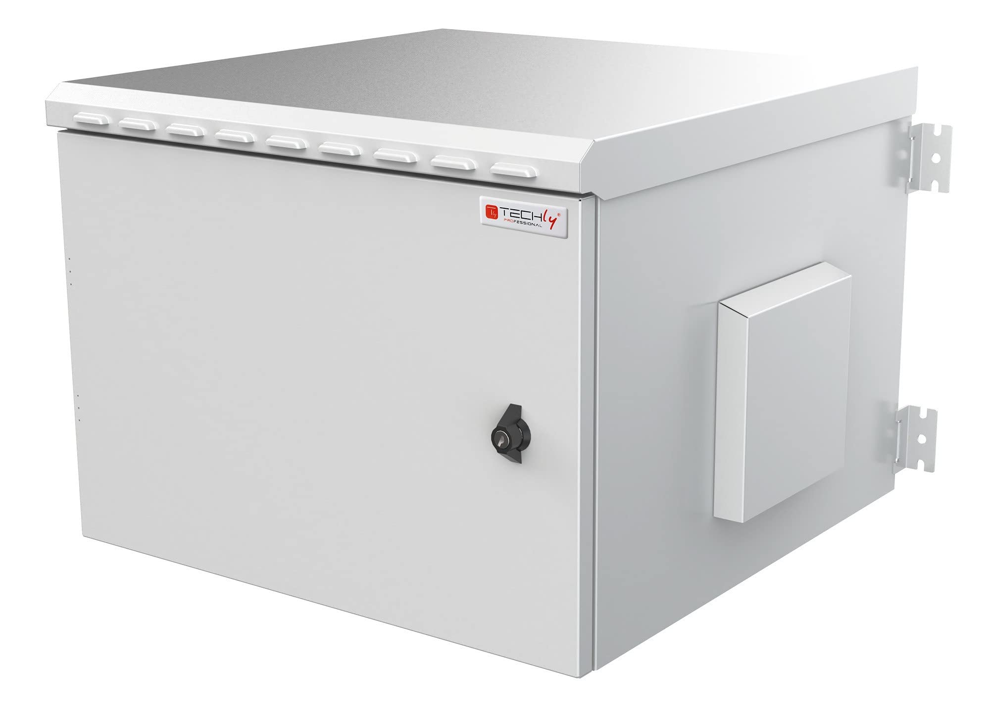 Techly Professional 364804 Armadio Rack 19" A Parete 9U Grigio IP55 Porta Cieca Prof. 600 Mm Grigio - 4