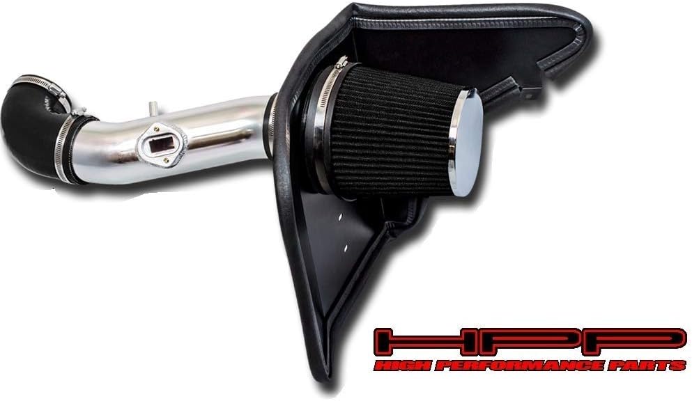 Heat Shield Cold Air Intake Kit & Black Filter Combo Compatible for Chevrolet 2010 - 2011 Camaro V6 3.6L