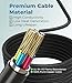 EV Charger Extension Cable, 50A 25ft SAE J1772 Extension Cord Compatible with 110V-240V Level 1/Level 2 EV Chargers for J1772 EVs/PHEVs,IP67 Waterproof Car Charger Extension Cable with Bag