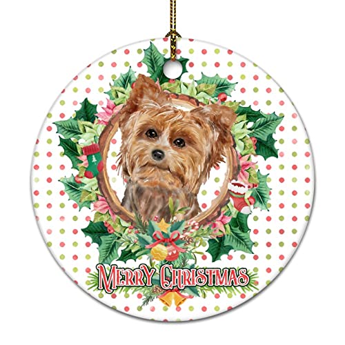 Ornements De Noël Couronne De Noël pour Chien Lévrier Déco Festive À Suspendre Drôle Uniques Noël Ornements