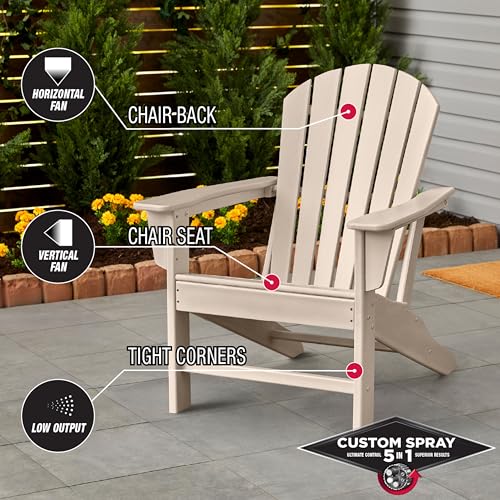 Image of Rust-Oleum Stops Rust Custom 5-in-1 Spray Paint, Matte Oat Milk White | Rust Preventive Protective Enamel, Multi Surface (Metal, Wood and More), Adjustable Dial for Better Control, Fast Dry