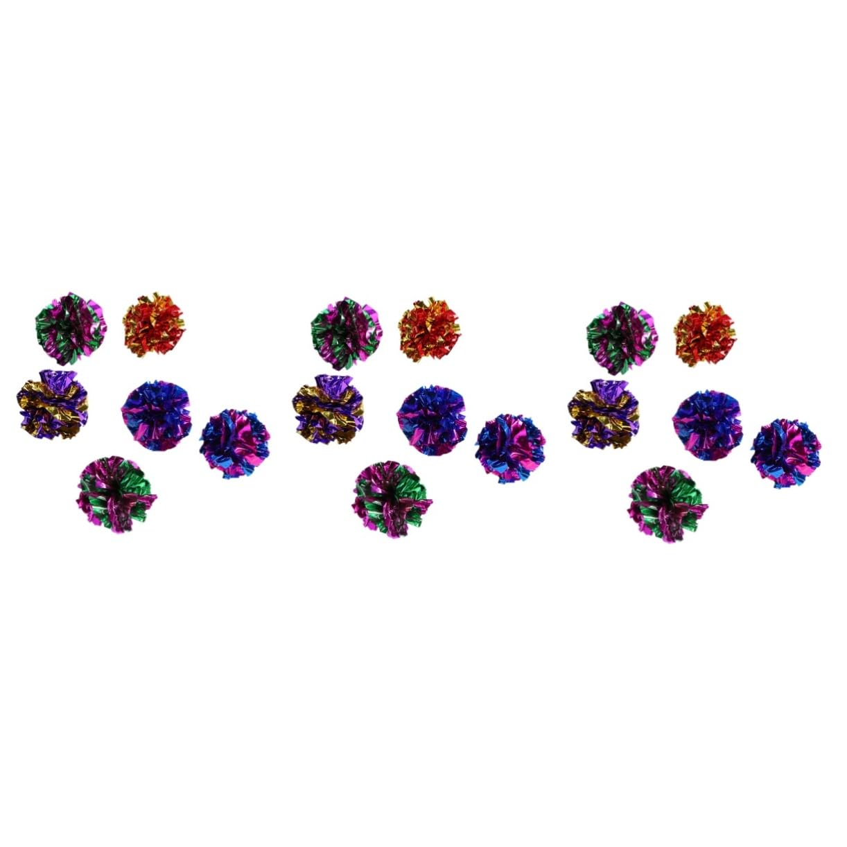 Happyyami 72 Piezas Juguetes para Gatos Gatos Juguetes para Mascotas Bolas Arrugadas para el Gato Pelota de Juguete película Bola sonajero