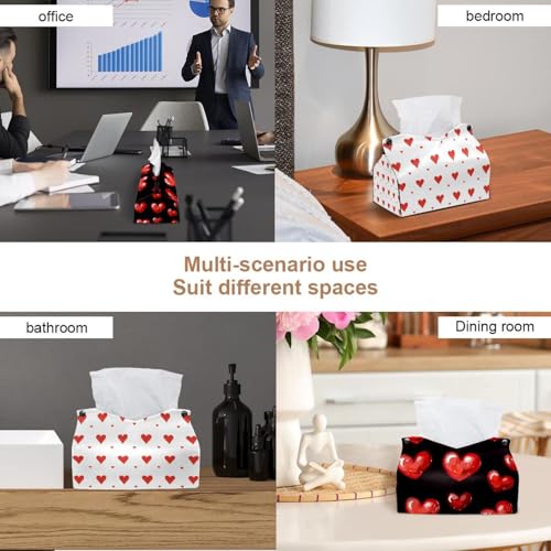 Boîte à mouchoirs cœurs pour une touche de tendresse dans le salon