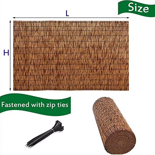 Protección solar e impermeable con valla de bambú natural para patio 7