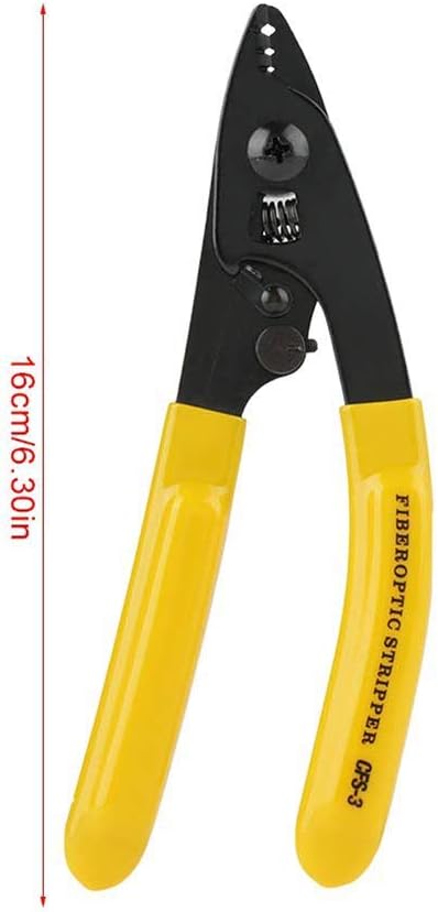 10 PACK CFS-3 Fiber Optic Stripping Pliers 3 Holes Stripping 250 Micron Fiber Cable Stripper, FTTH Tools