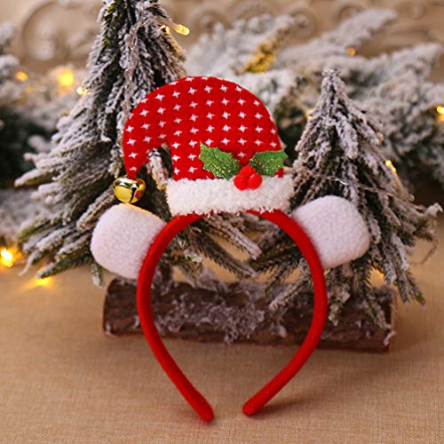 PrestyzOOM 6 peças de tiara de Natal presentes de Natal lindos acessórios de cabelo para decoração d