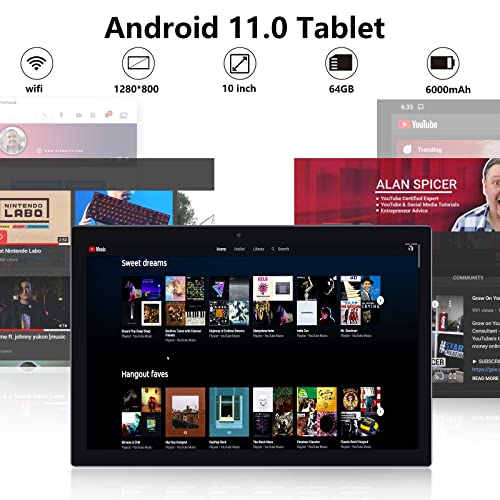 BYANDBY-10-inch-TabletsAndroid-110-Tablets-64GB-ROM-512GB-Expandable-Storage-Quad-Core-Processor-IPS-Touch-Screen-8MP-Camera-WiFi-6000mah-Battery-Black