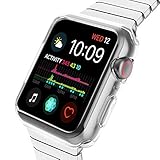 Compatible with Apple Watch case Series 4 44mm, YUSHUANG Soft TPU Protector Clear Bumper Cover Replacement for iWatch Case Series 4.