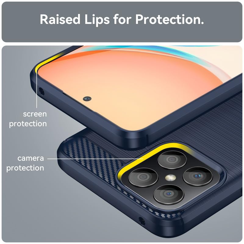 Image of Basic Case for Honor X8 4G / X30i (Carbon Fibre Blue)