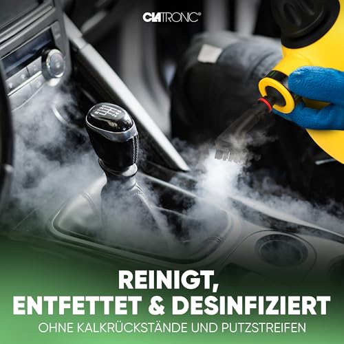 Foto von Clatronic DR 3653 Dampfreiniger inkl. 9-teiligem Zubehör, Extra 5 M Langes Kabel