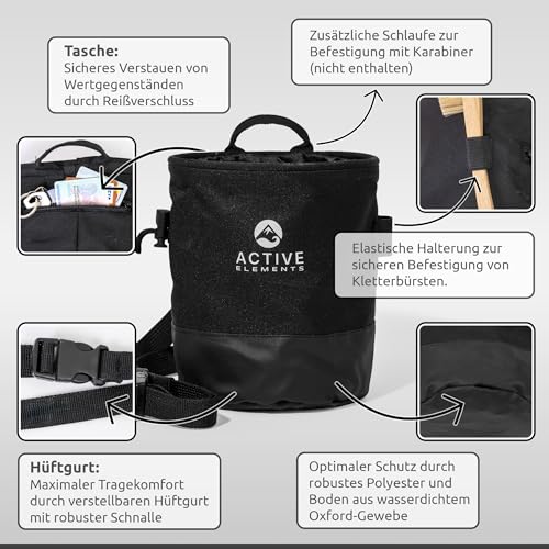 Juego de bolsa de tiza y cepillo de boulder para tus días de roca 6