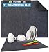 Drymate Dish Drying Mat, Premium XL (19 Inches x 24 Inches) Kitchen Dish Drying Pad – Absorbent/Waterproof – Machine Washable (Made in the USA) (Charcoal)