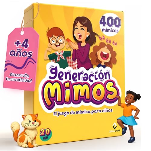 ZENAGAME Juego de Mesa Familiar - Juego de Mímicas - Regalo...