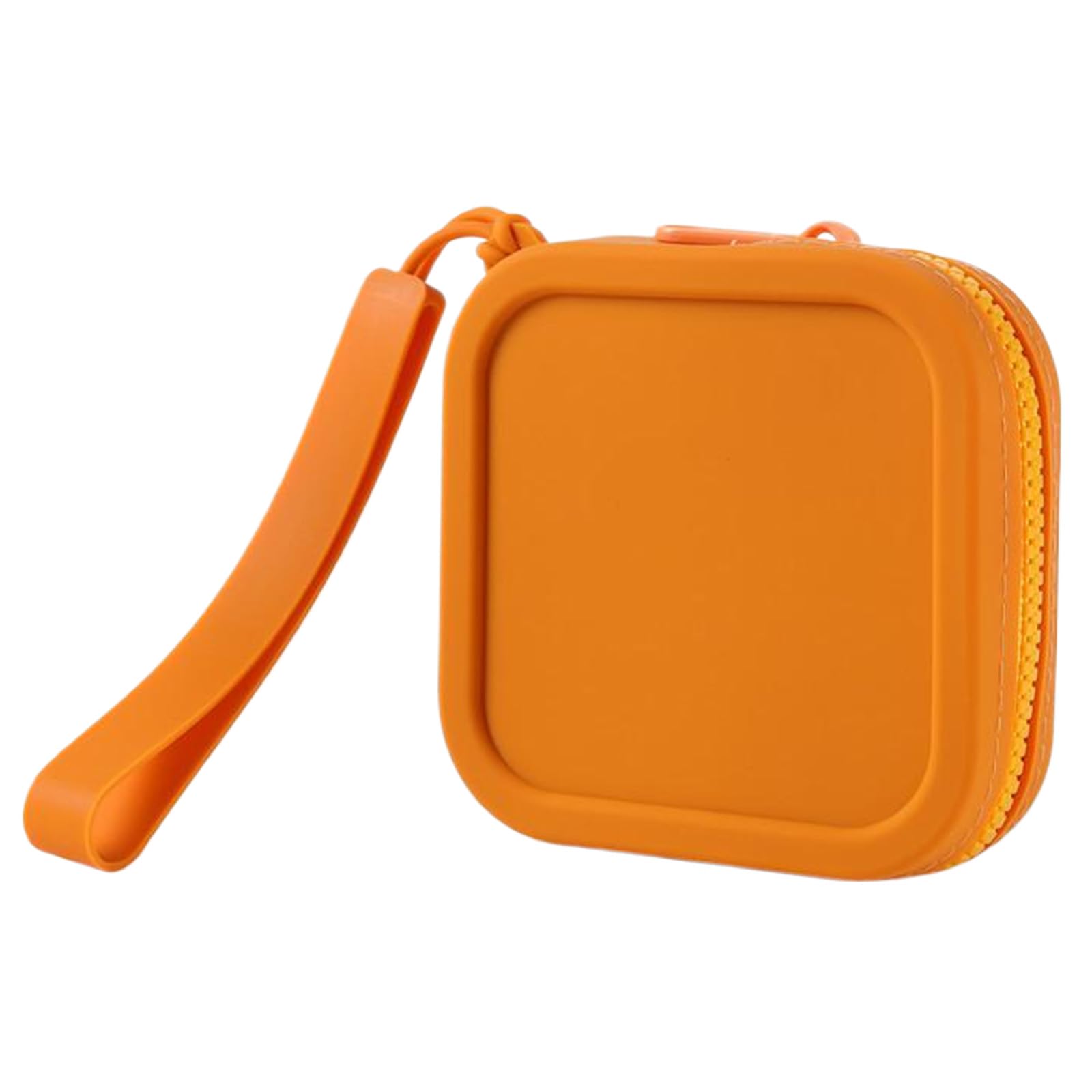 QUEENYARD Small Silicone Purse Bag,Small Square Silicone Purse Coin Bag Wallet Cosmetic Charging Cable Storage Case For Women Student