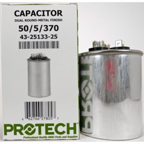 43-26261-15 -Rheem OEM Round Replacement Dual Run Capacitor 50 + 5 UF/MFD 370 Volt