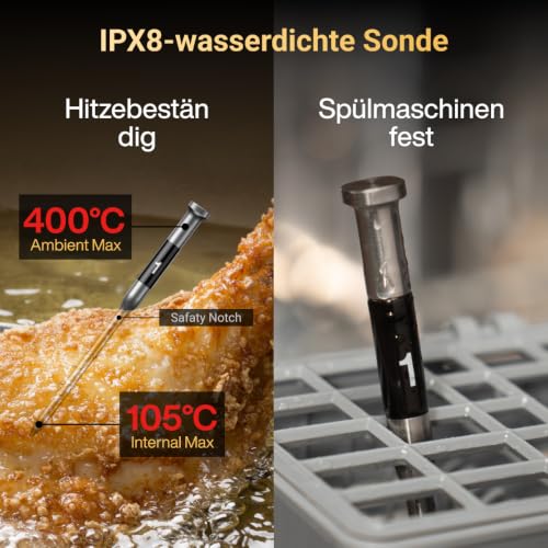 TyphurSyncOneFleischthermometerKabellos,6Sensoren,WLAN&Bluetooth – Ansicht 8